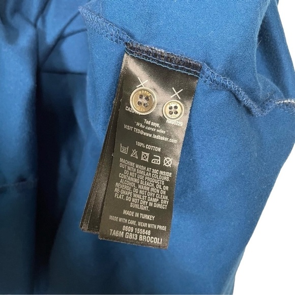 Ted Baker London Floral Print Collar Polo Shirt - Picture 4 of 6